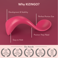 Kizingo's Curved Spoons Work with self-feeding
